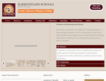 Tablet Screenshot of harmonylandschools.com